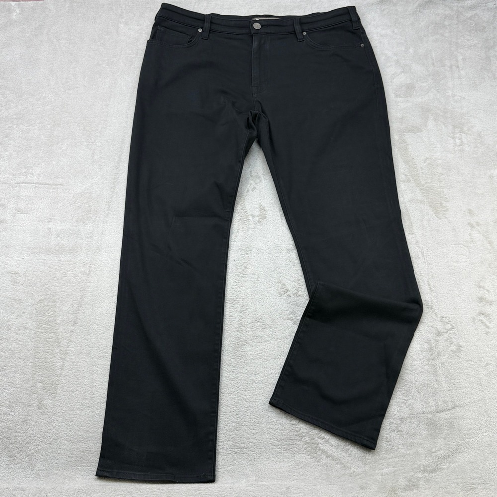 34 Heritage Charisma Pants Mens 42x34 Black Straight Leg Stretch Cotton Blend